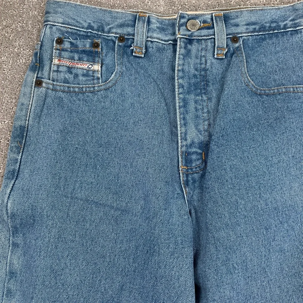 Diesel‎ Basic Jeans Women 12 Blue High Rise Straight Leg Rugged Deadstock Denim